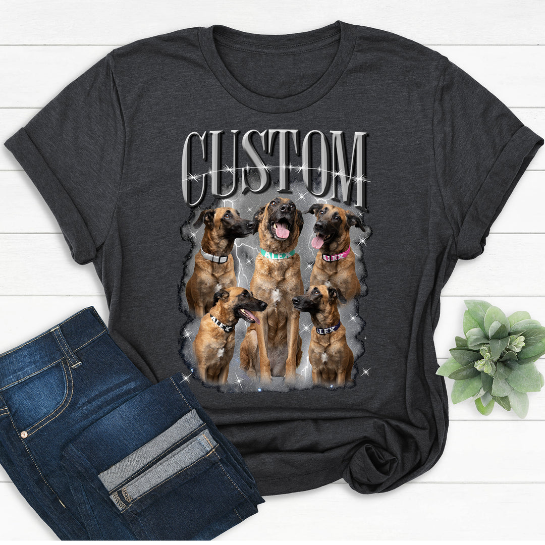 Personalized Dog Photo Shirt for Dog Lovers - uniquehandmadegift