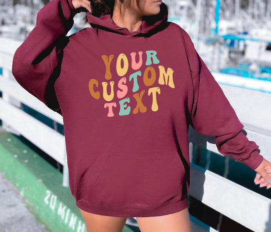 Personalized Your Text Sweatshirt - uniquehandmadegift